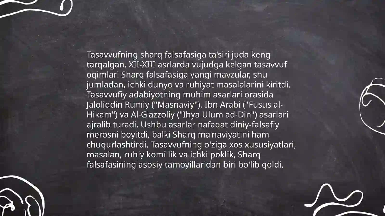 Tasavvuf ta'limotining sharq madaniyatiga ta'siri 3