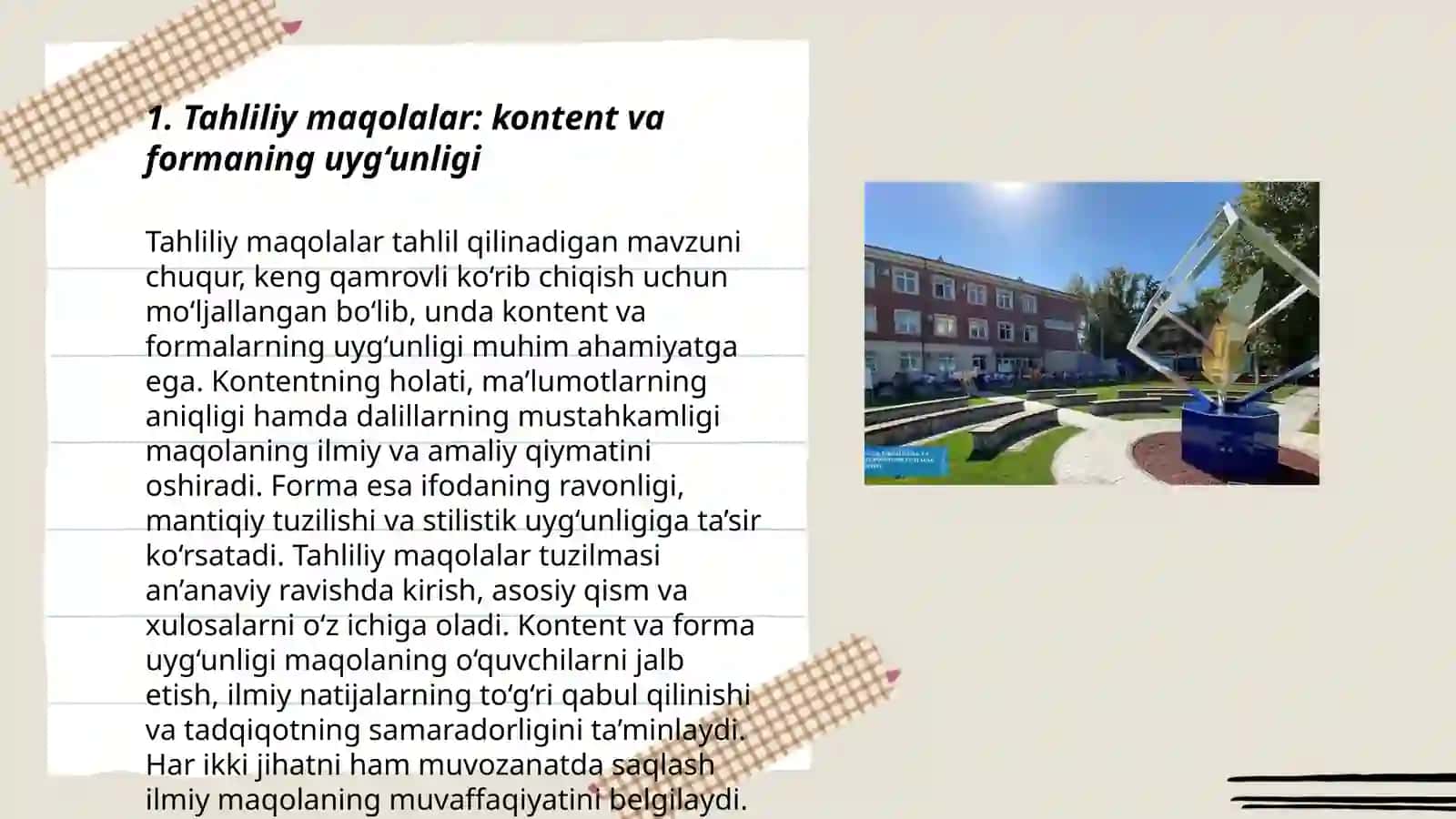 Ommaviy axborot vositalarida tahliliy janrlarga oid misollar tahlili 3
