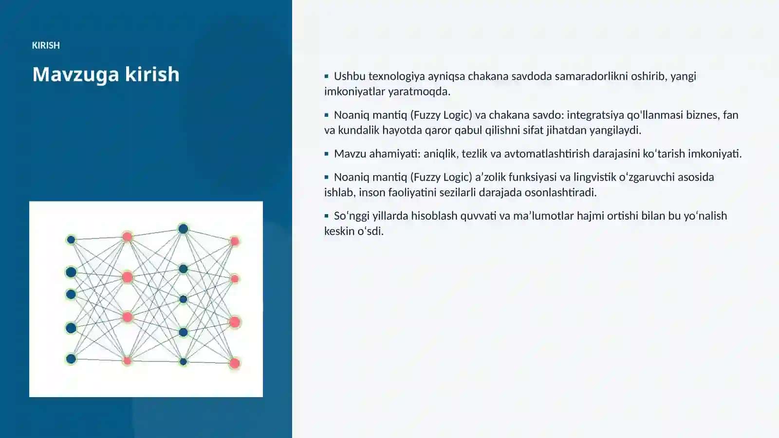 Noaniq mantiq (Fuzzy Logic) va chakana savdo: integratsiya qo'llanmasi 3