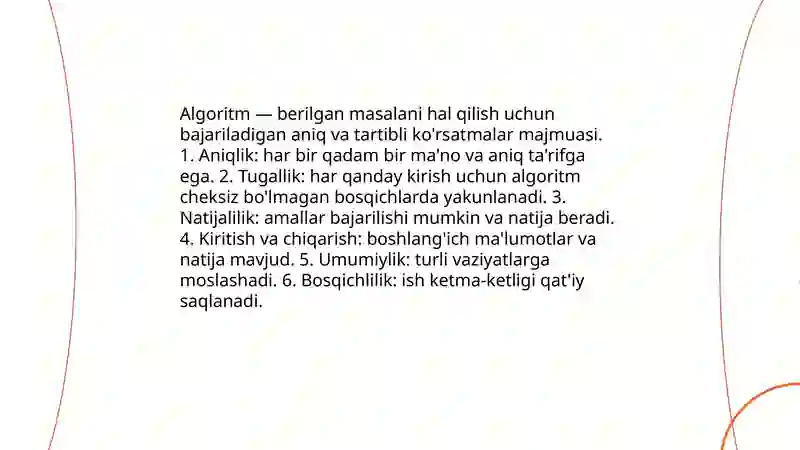 Algoritm va blok-sxemalar 3