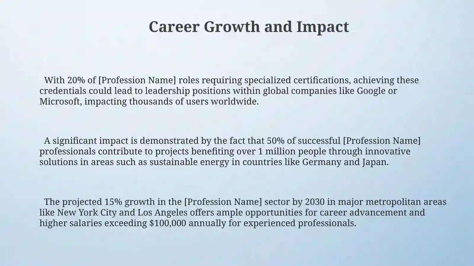 MY FUTURE PROFESSION presentation 3