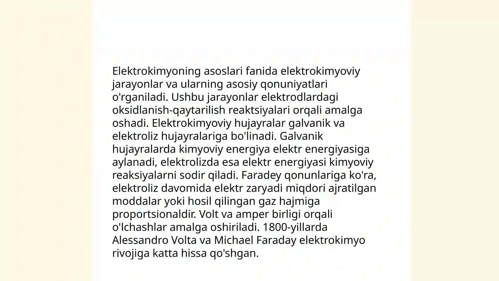Elektrokimyo asoslari.Elektroʻtkazuvchanlik. konduktometriya.Ellektrod jarayonlarning turlari.Potensiometriya 3