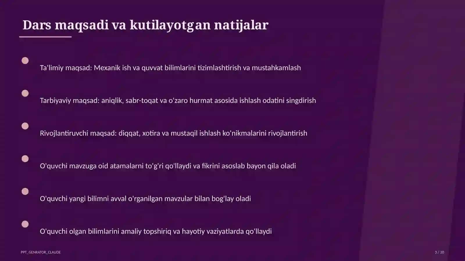Mexanik ish va quvvat (7-sinf) 4