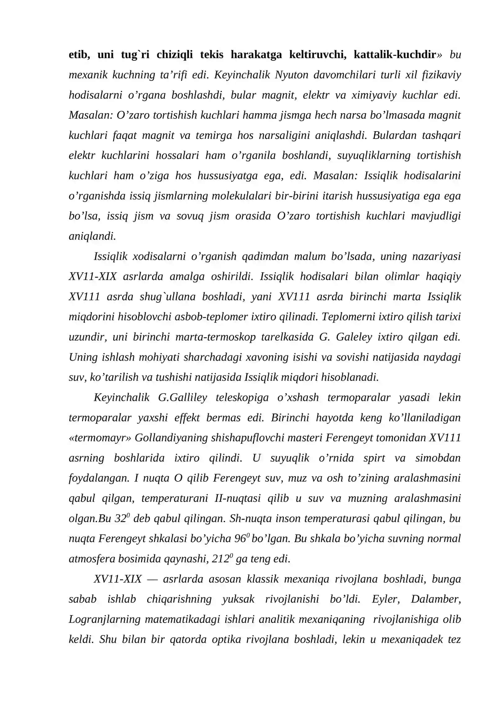 Issiqlik ta’limoti, termodinamika, modda tuzilishi xaqidagi ta’limotlarning rivojlanishi 3