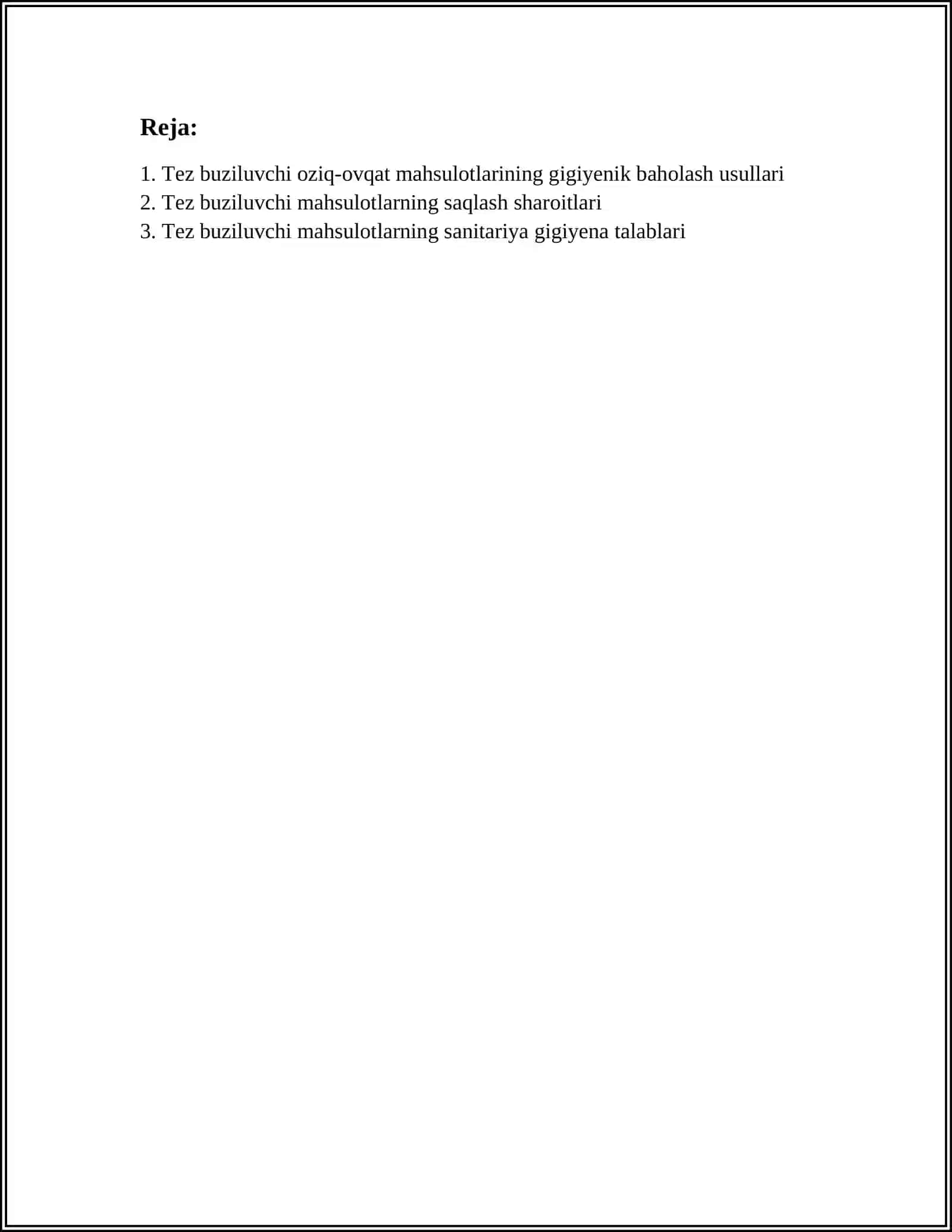 TEZ BUZILUVCHI OVGAT MAHSULOTLARINING SIFATLILIGINI GIGIYENIK BAHOLASH 3