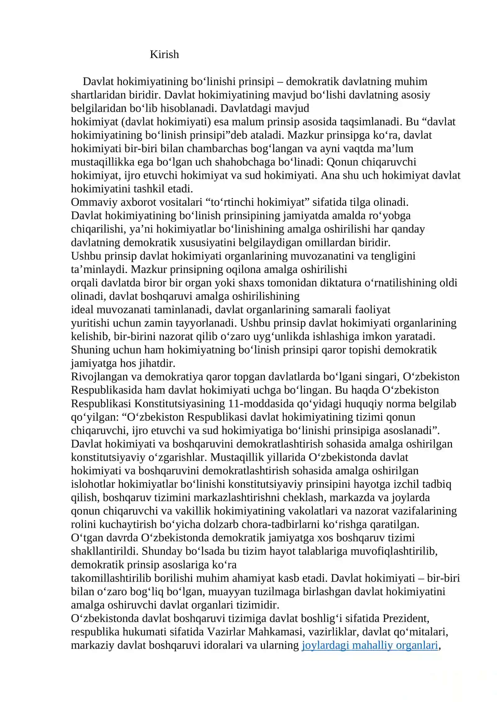O‘zbekistonda parlament tizimi va undagi isloxotlar 3