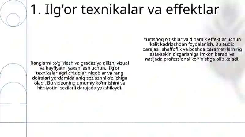 Videomantaj chiziqli videomantaj 3