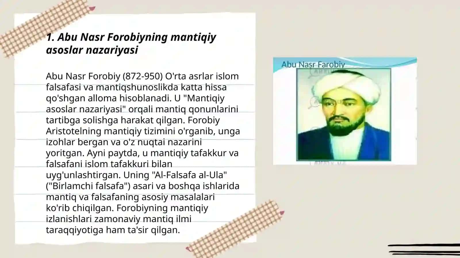 Abu Nasr Forobiyning mantiqiy asoslar nazariyasi 3