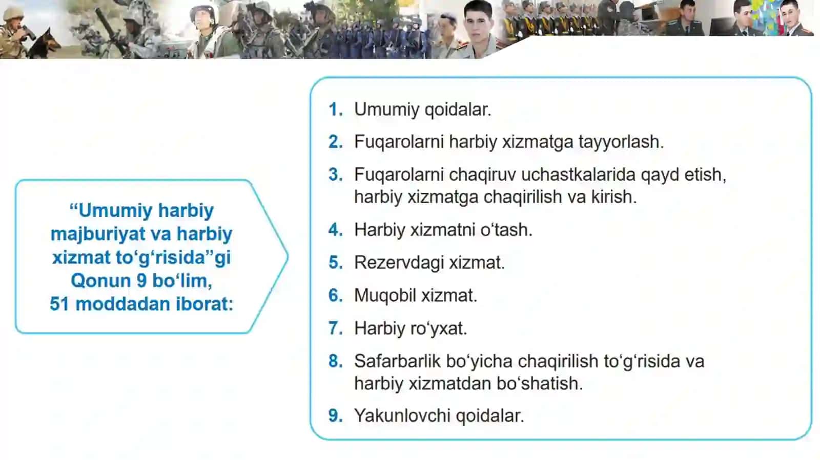 Umumiy harbiy majburiyat va Vatanga qasamyod 3