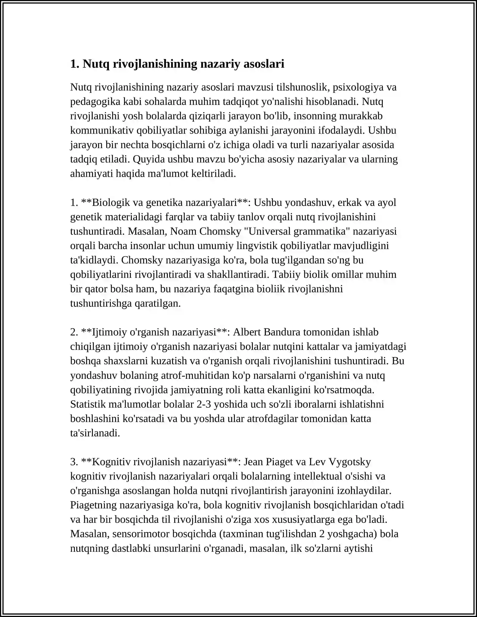 TA’LIM JARAYONIDA ALOHIDA YORDAMGA MUHTOJ BOLALAR NUTQINI RIVOJLANTIRISHNING NAZARIY-METODOLOGIK ASOSLARI 3