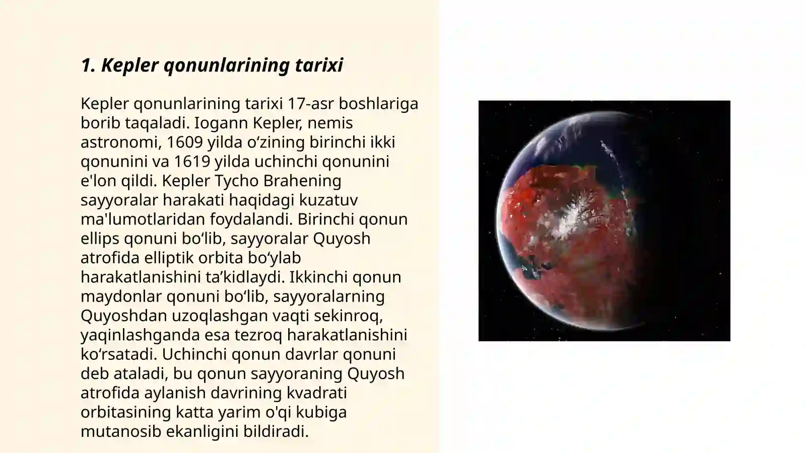 Kepler qonunlari 3