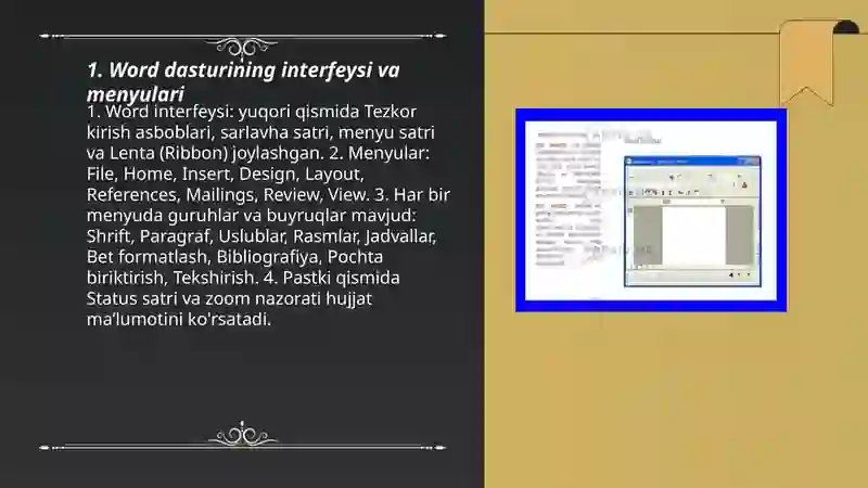 Word dasturi 3