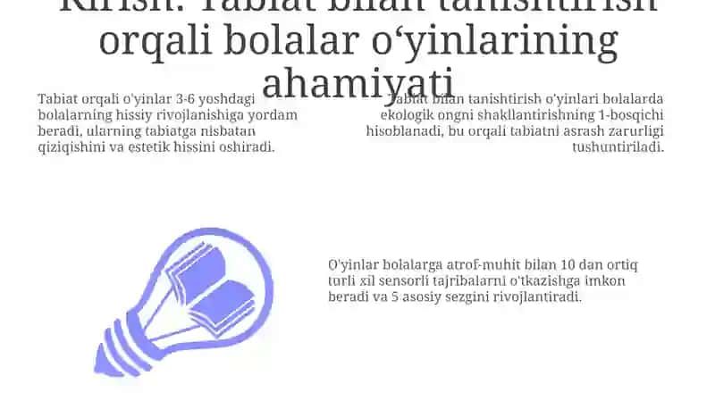 Tabiat bilan tanishtirish metodikasi asosida bolalar oʻyinlarini tashkil etish texnologiyasi 3