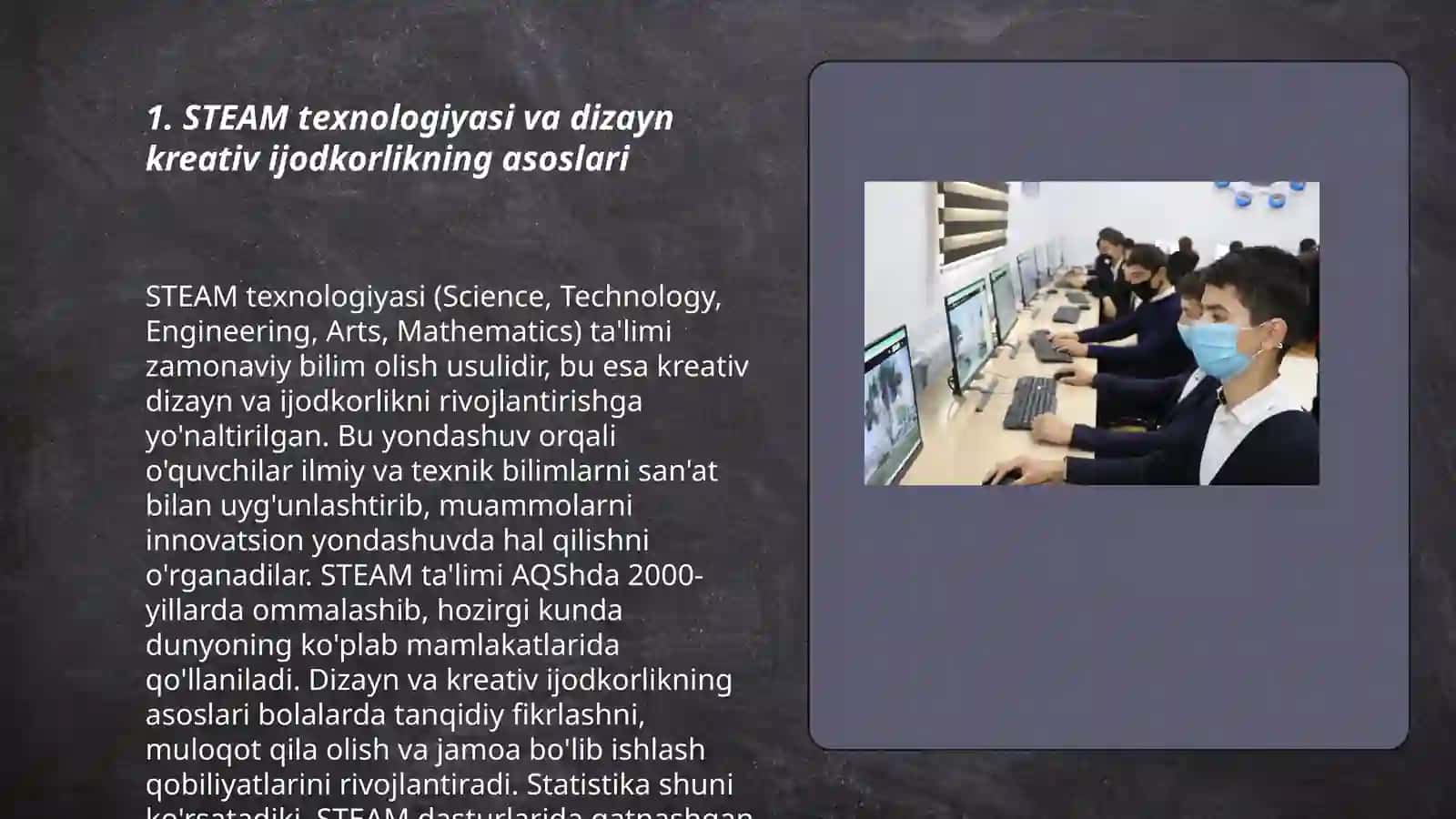 STEAM texnologiyasi va dizayn kreativ ijodkorlikning asoslari 3