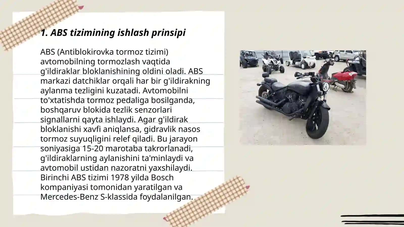 Abs va eski tormiz tizimlari 3
