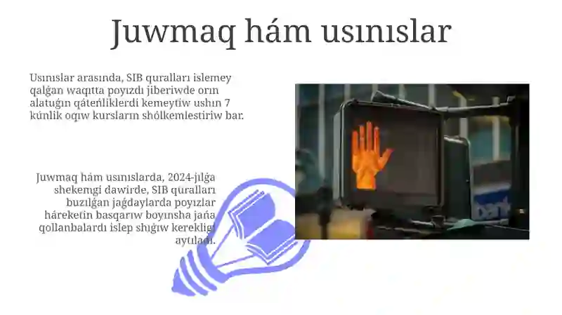 Juwmaq hám usınıslar 3