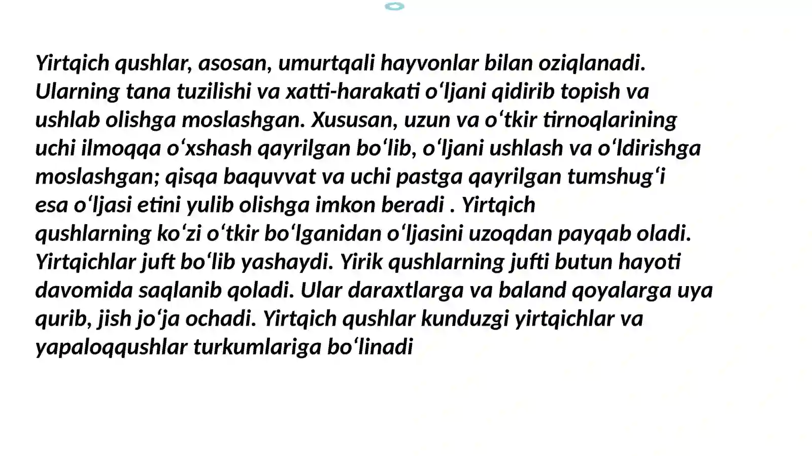 Kunduzgi yirtqich qushlar 3