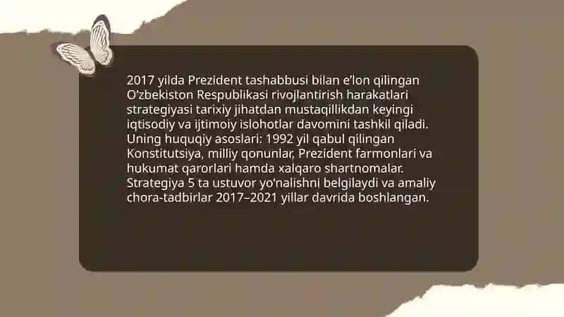 Oʻzbekiston Respublikasi rivojlantirish harakatlar strategiyasi 3