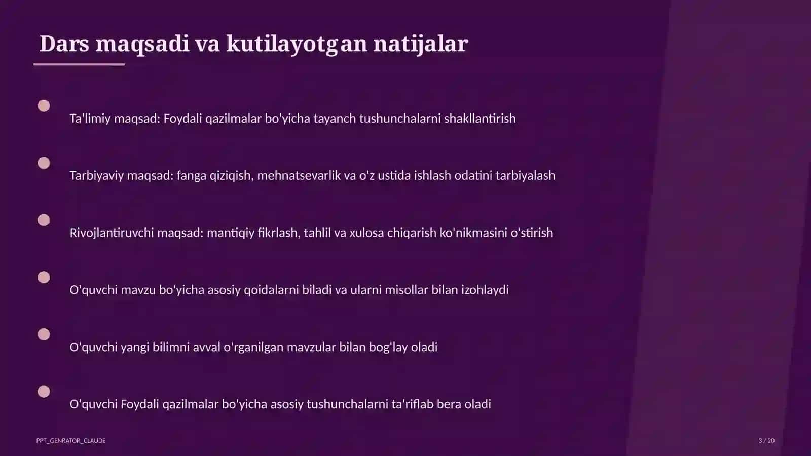 Foydali qazilmalar (3-sinf) 3
