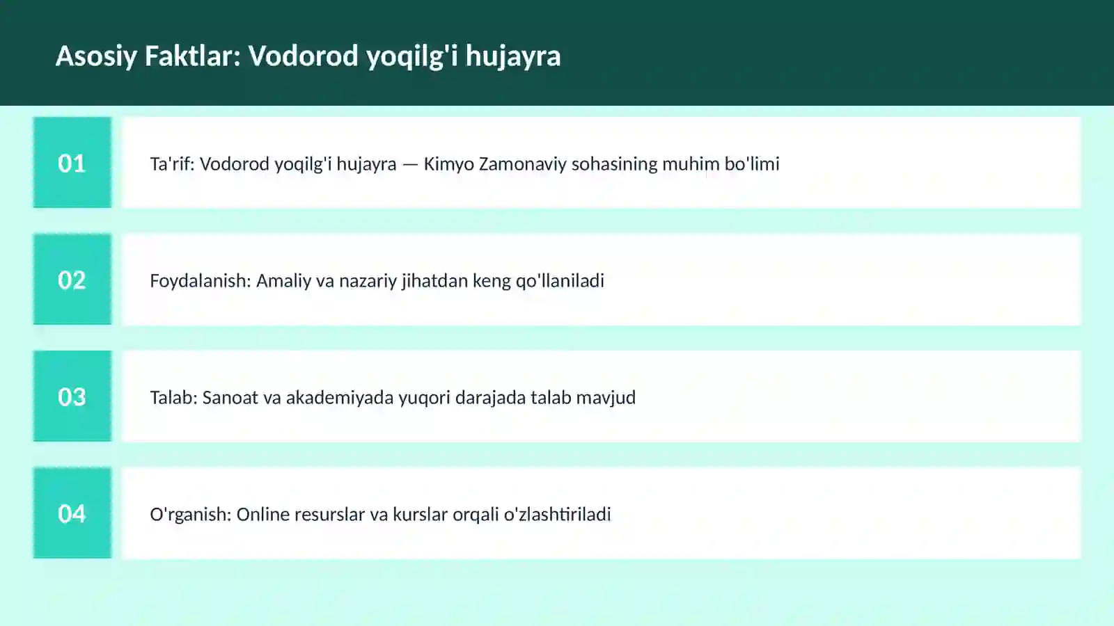 Vodorod yoqilg'i hujayra 3