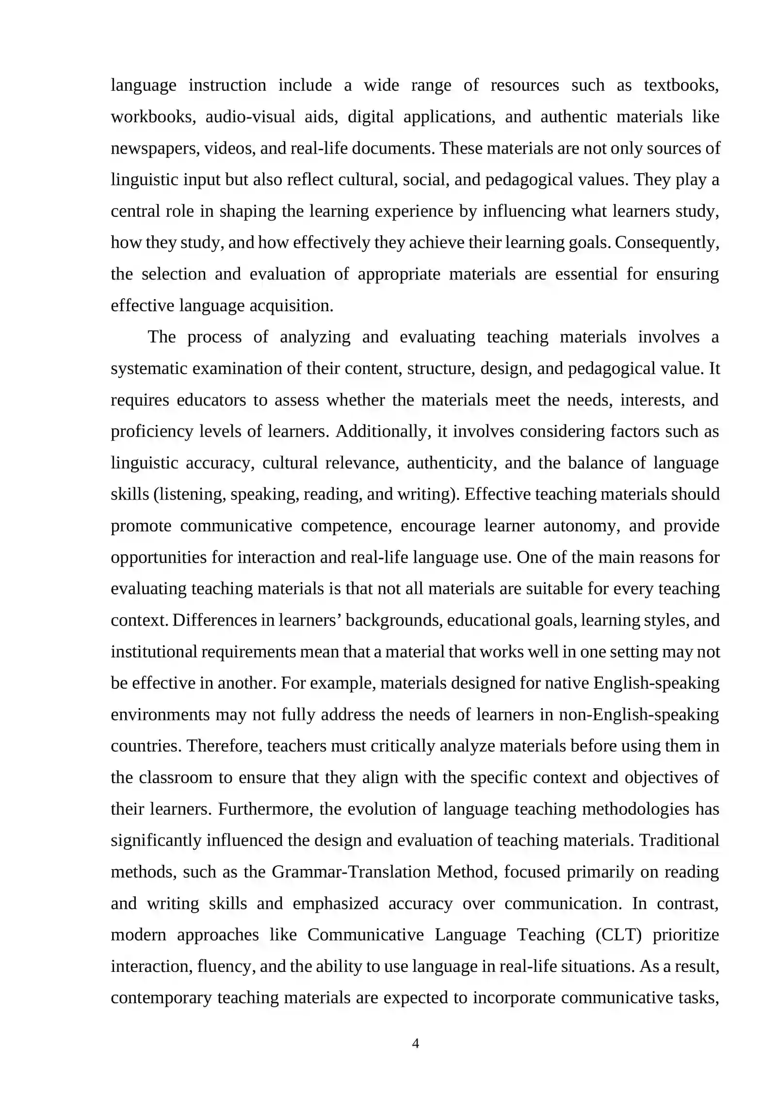 Analyzing and Evaluating Teaching Materials in Foreign Language Instruction 3
