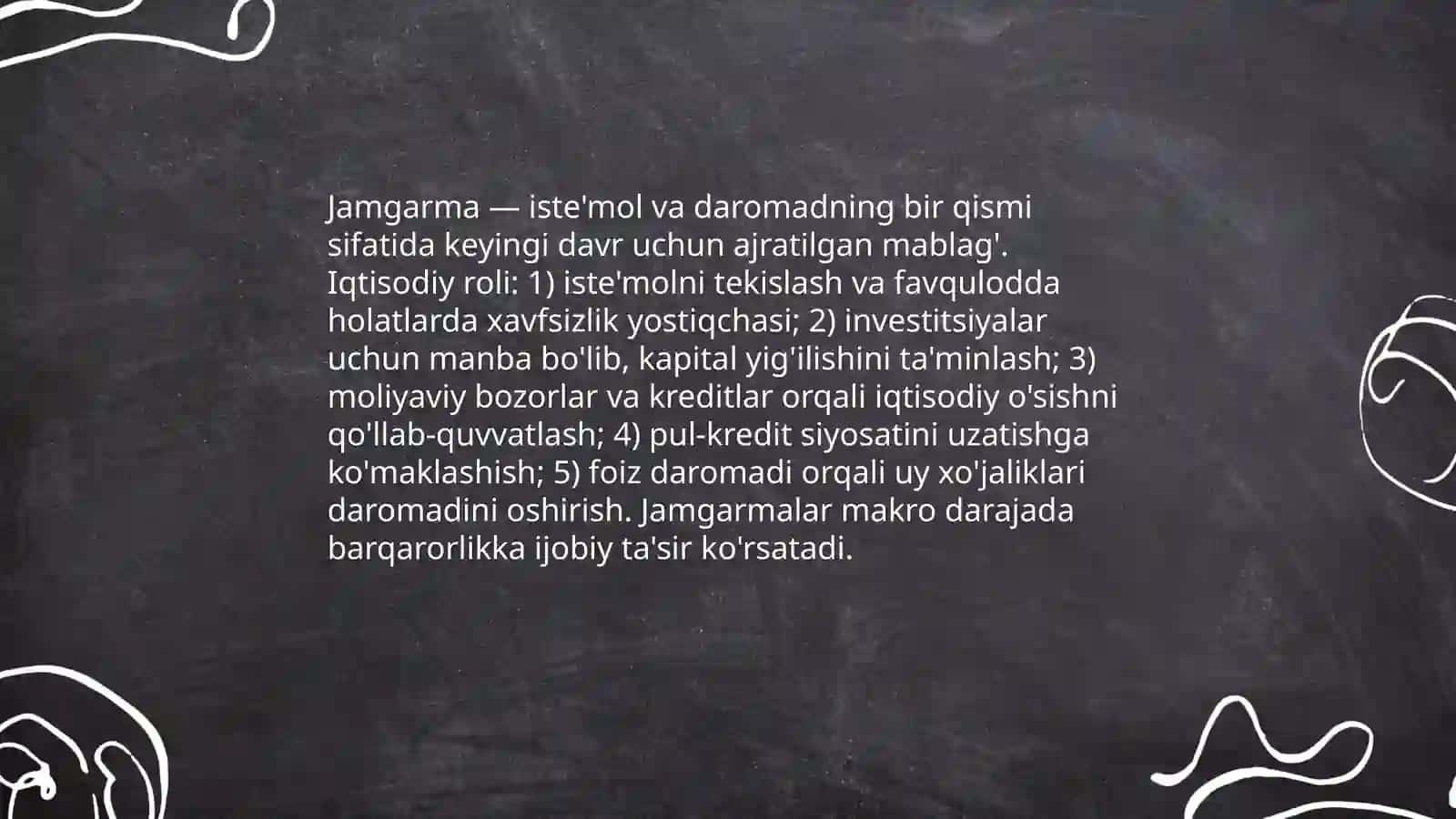 Jamgarma mohiyati va iqtisodiy roli 3