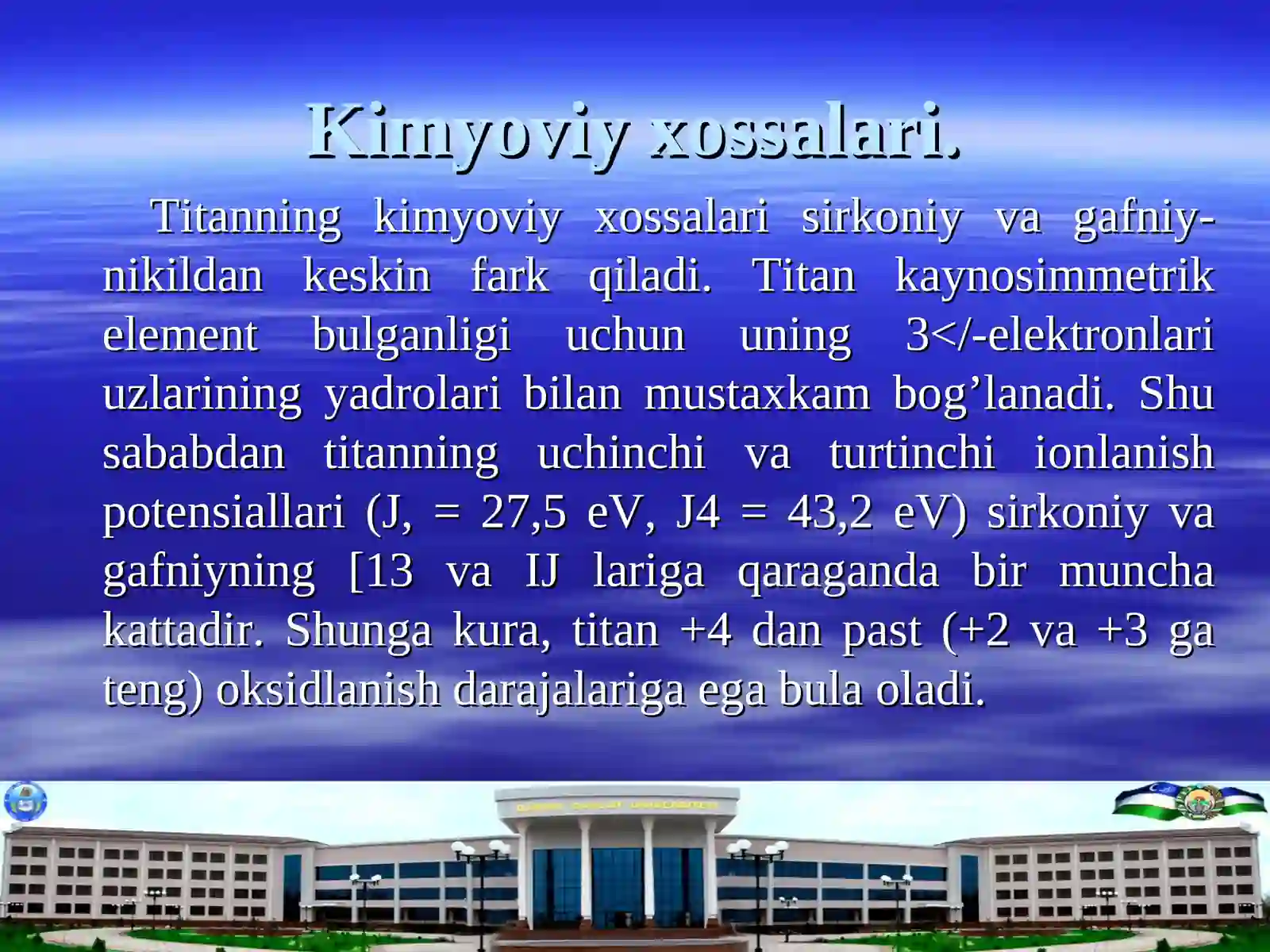 IV guruhning d-elementlari 3