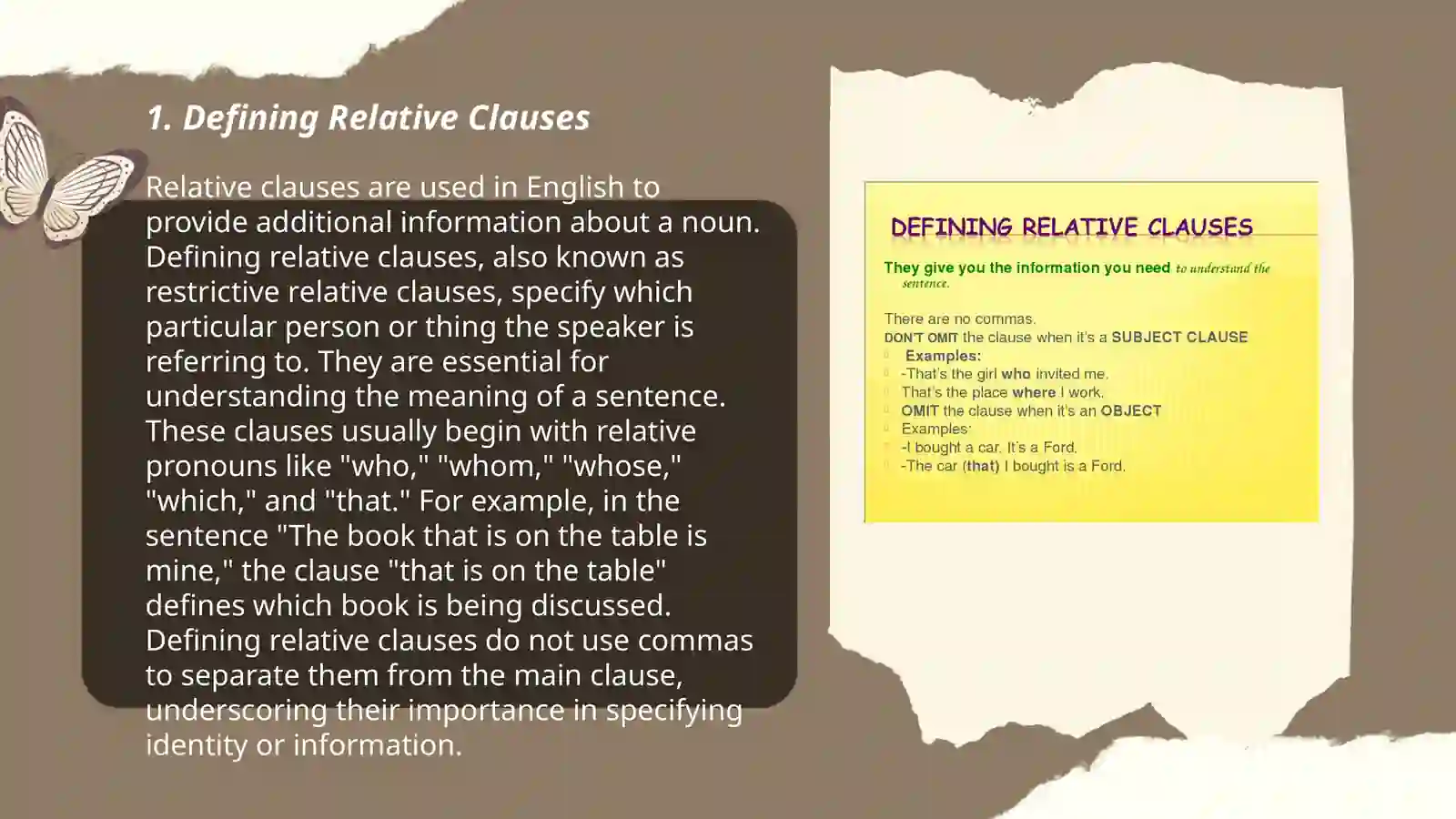 Relative clauses 3