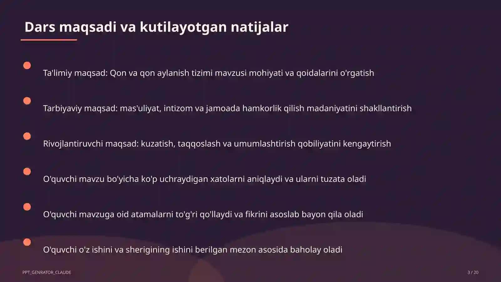 Qon va qon aylanish tizimi (8-sinf) 3