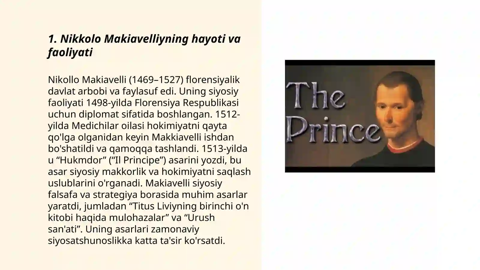 Nikkolo Makiavilli 3