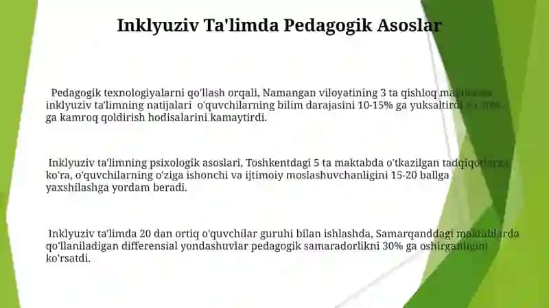 Inklyuziv Ta'limda Pedagogik Psixologik va Tashkiliy Ishlari 3