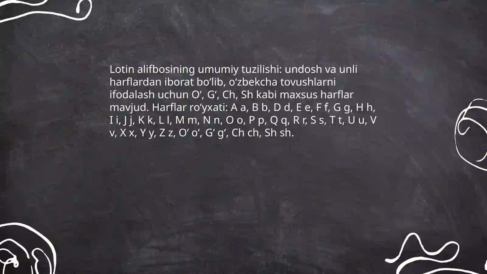 Lotin tili alifbosi va talaffuz qoidalari 3