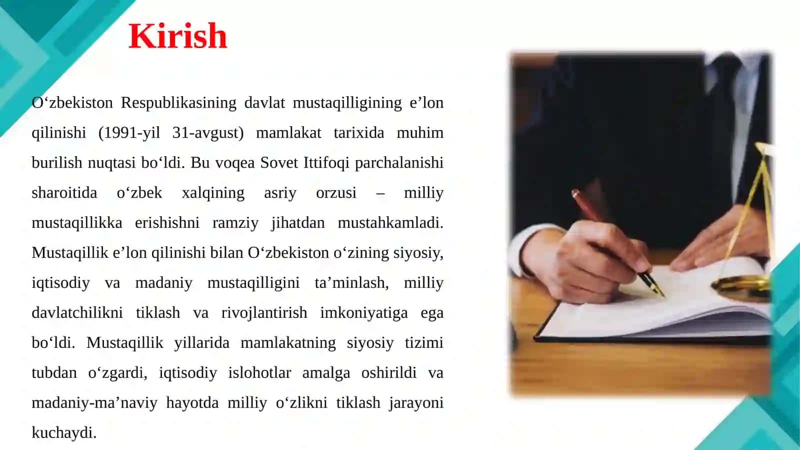 Mustaqillik yillarida O‘zbekistonning siyosiy, ijtimoiy-iqtisodiy va madaniy hayoti tarixi 3