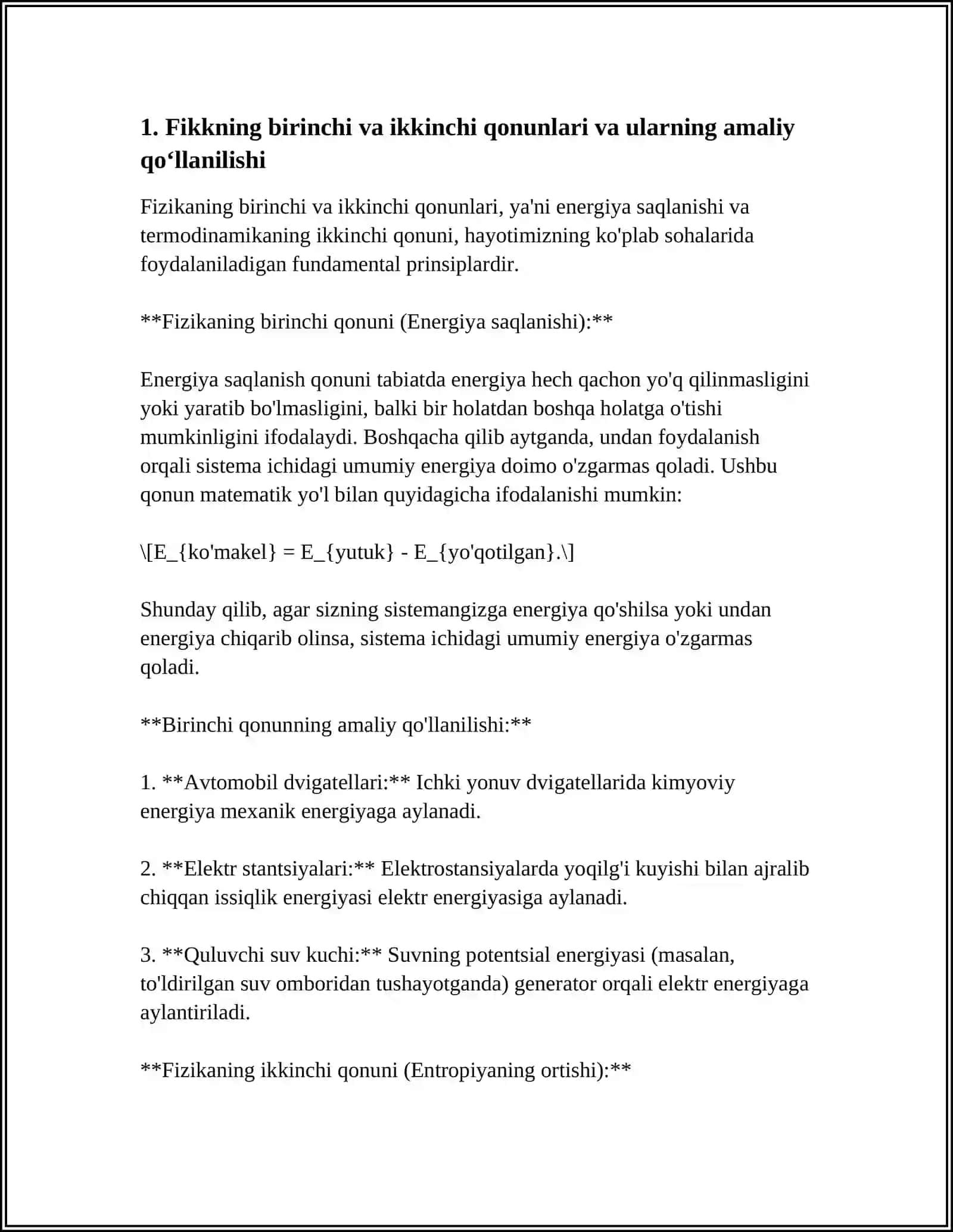 KOʻCHISH HODISALARI DIFFUZIYA, ISSIQLIK OʻTKAZUVCHANLIK VA QOVUSHQOQLIK 3