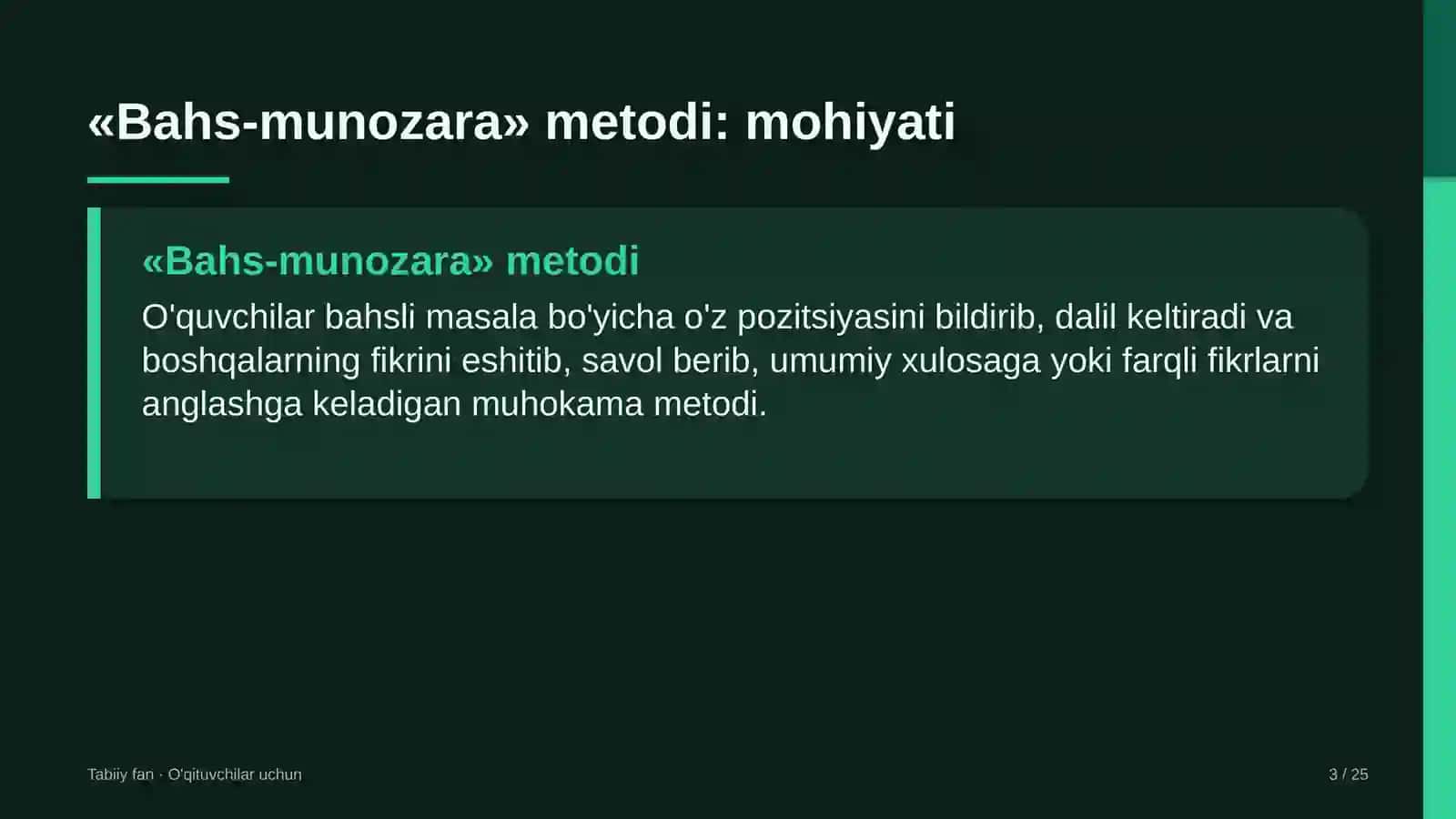 tabiiy fan darslarida bahs munozara metodidan foydalanish 2510 3