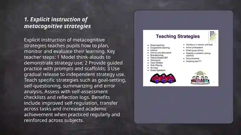 Teaching pupils learning strategies 3