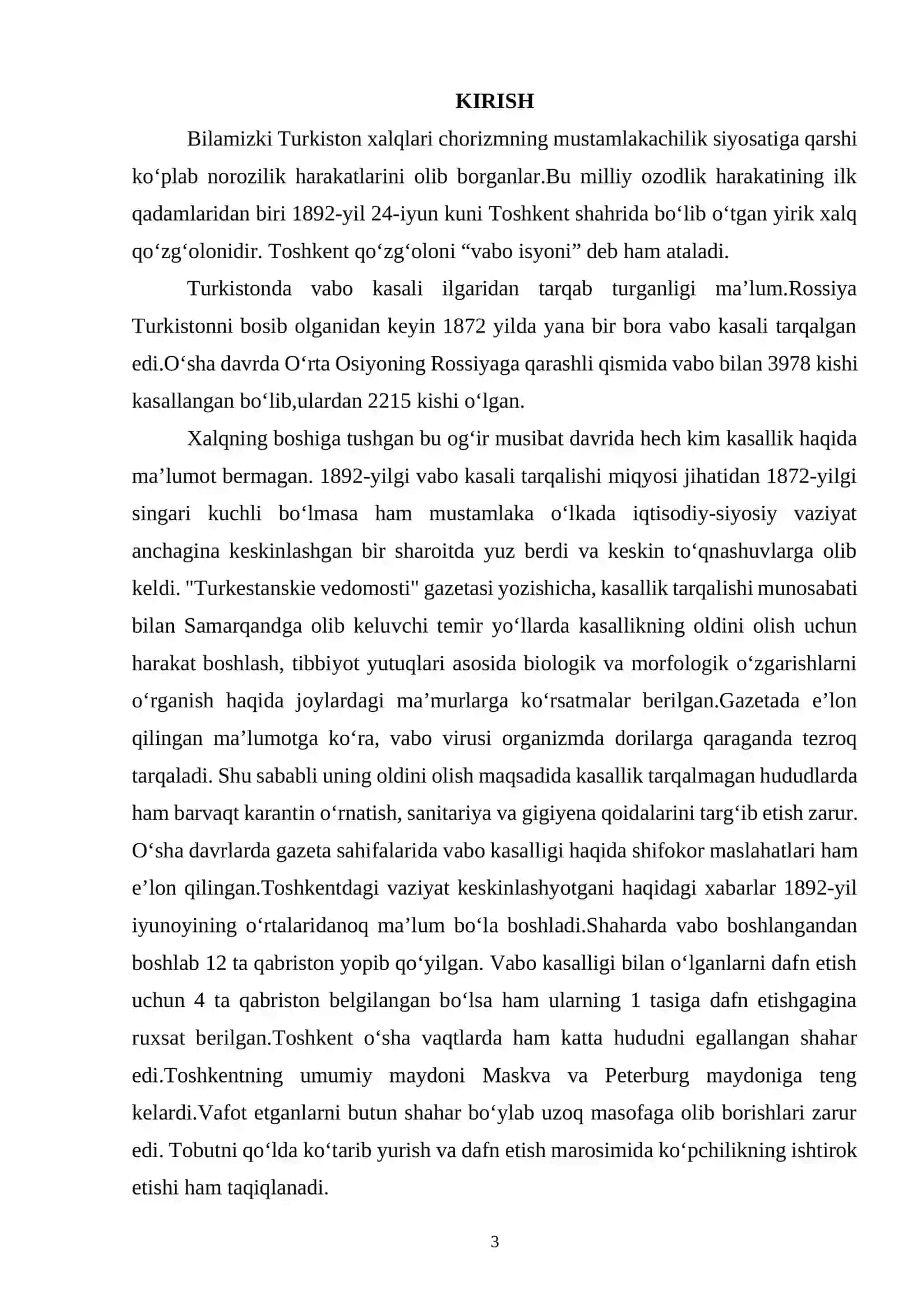 1892-yilgi Toshkent “Vabo isyoni” 3