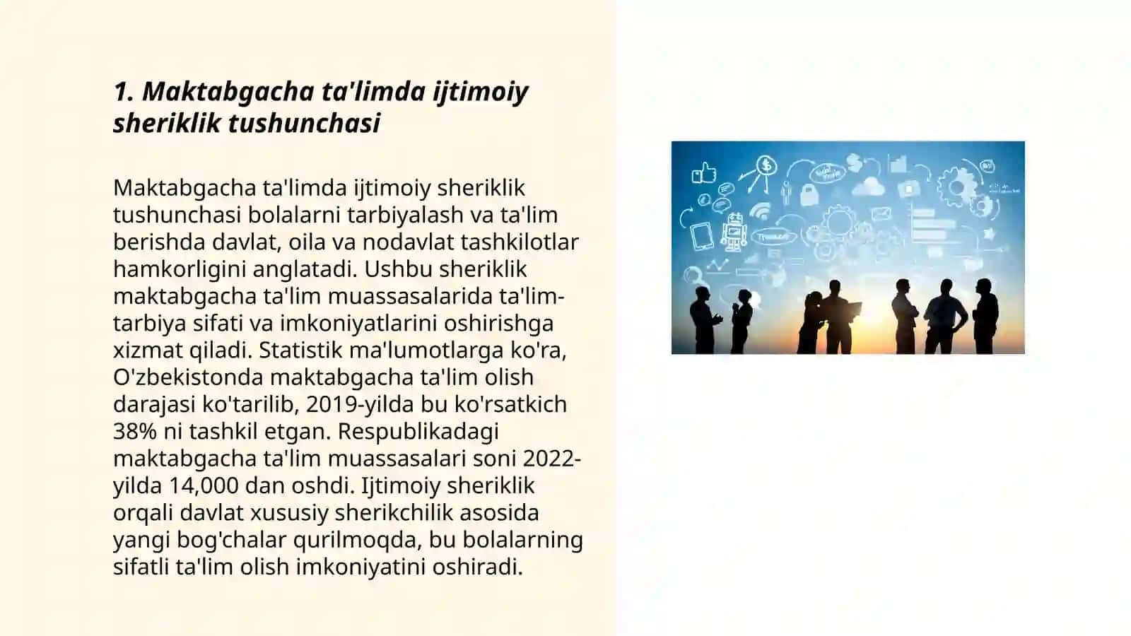 Maktabgacha Ta’lim Tashkilotlarini Rivojlantirishda Ijtimoiy Sheriklikni o‘rnatish 3
