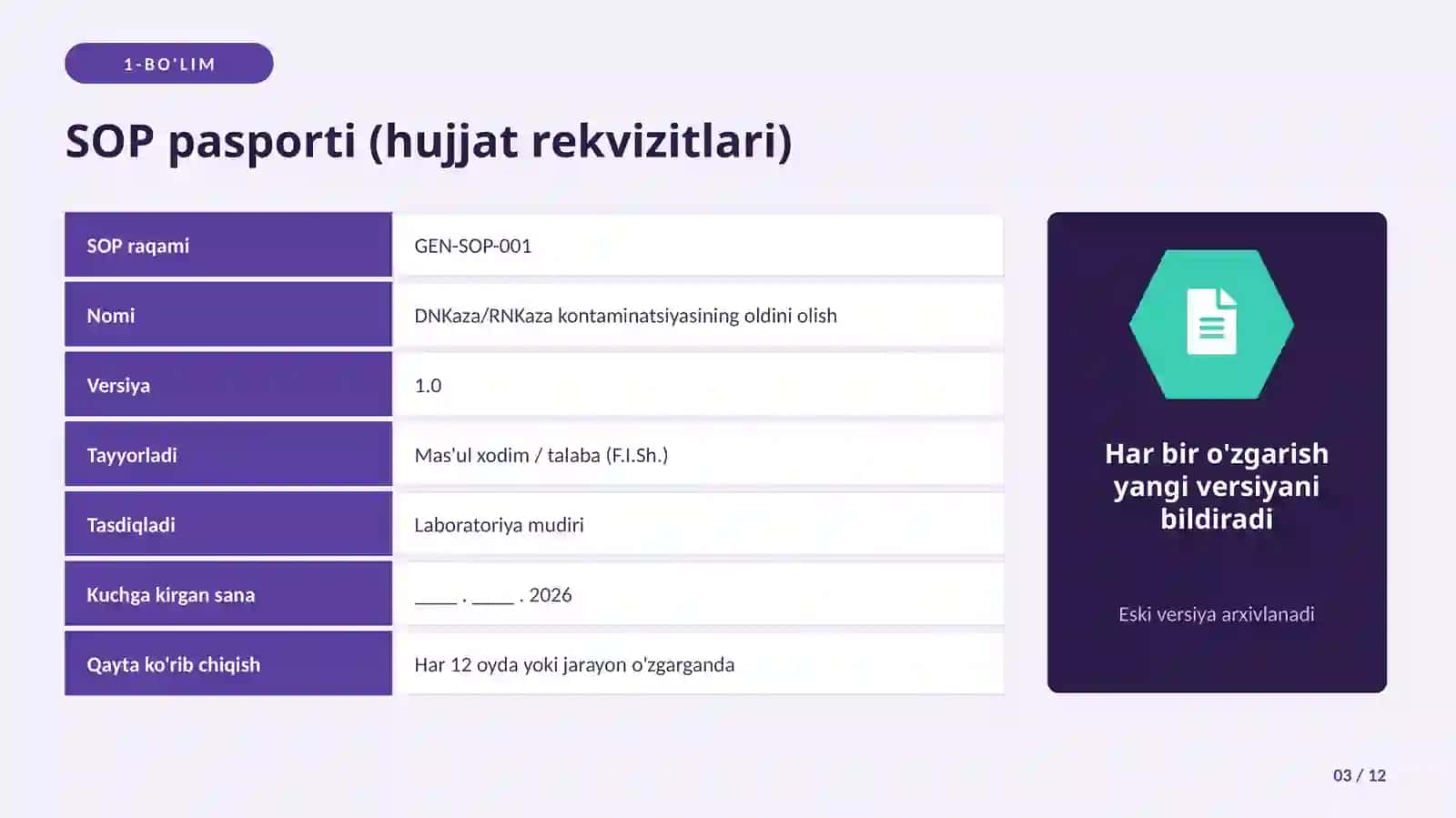 Standart operativ protsedura 3
