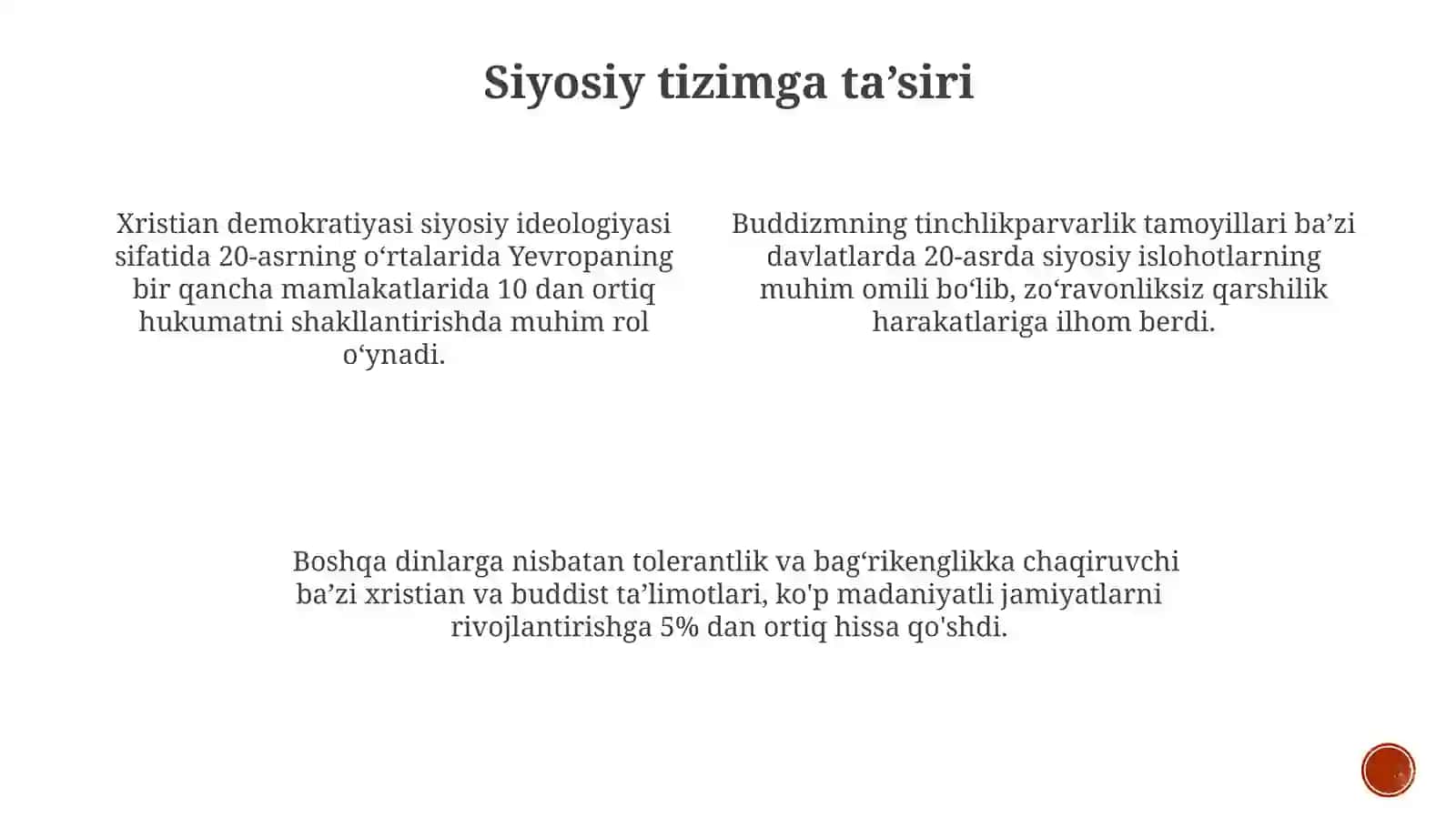 Buddaviylik va xristianlik dinining jamiyat taraqqiyotiga ta'siri 3