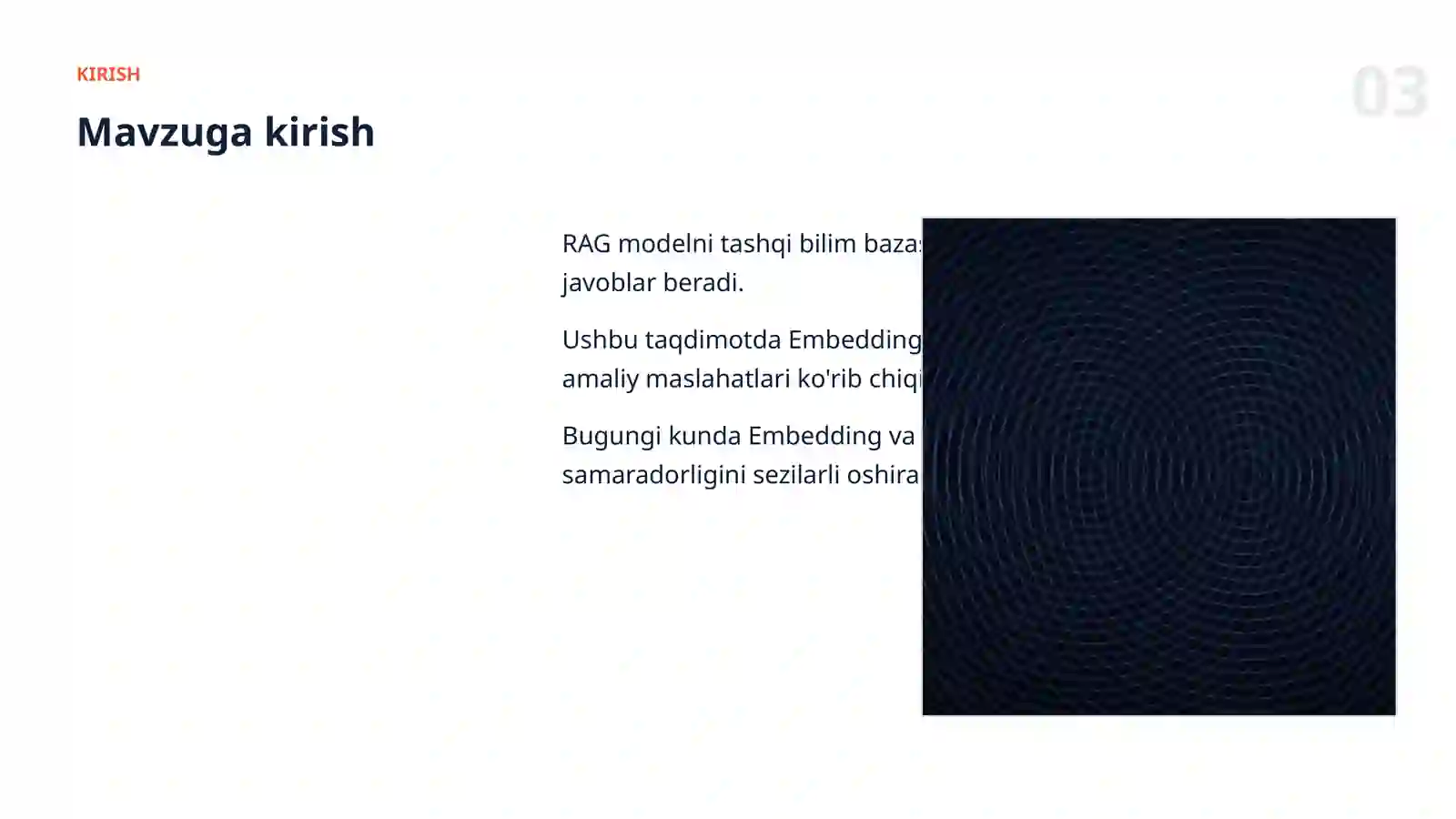 Embedding va qidiruv: amaliy qo'llanma 3