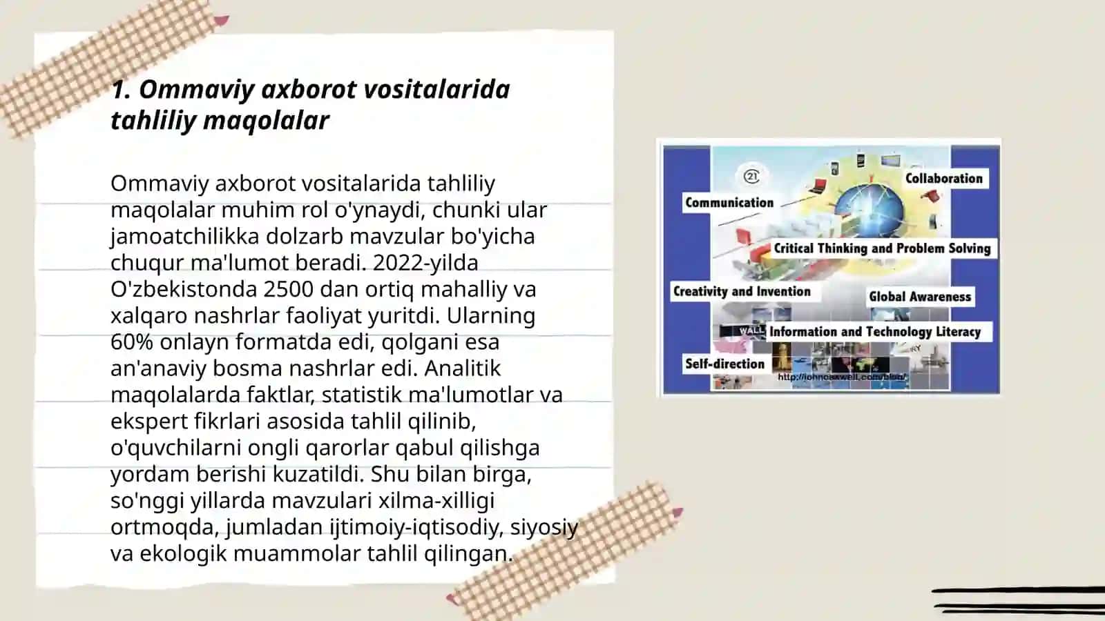 Ommaviy axborot vositalarida tahliliy maqolalar 3