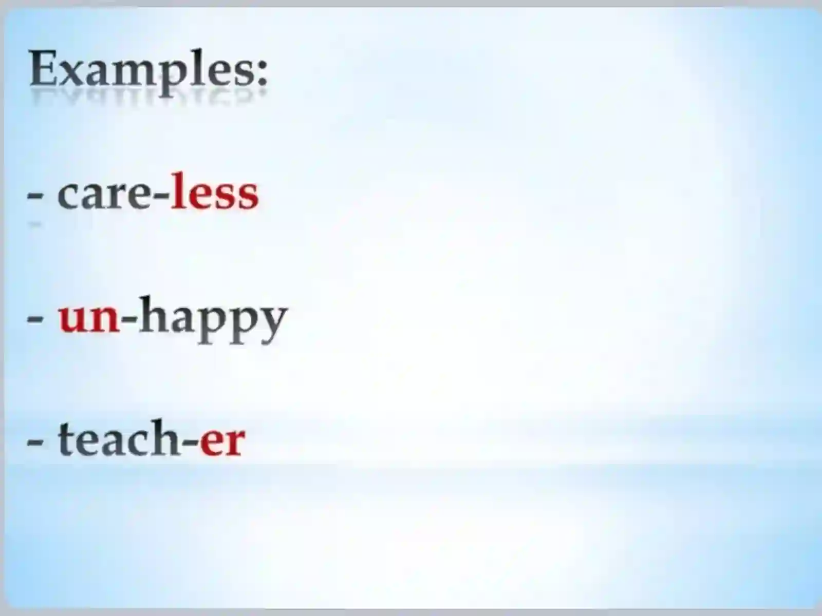 MORPHOLOGY 3
