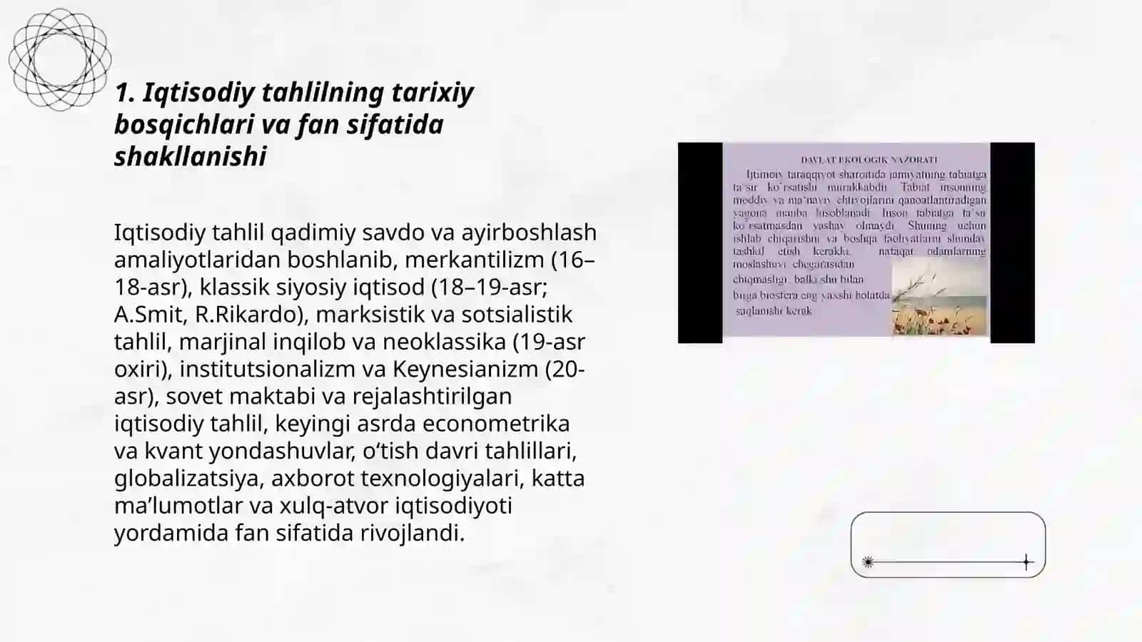 Iqtisodiy tahlilning fan sifatida shakllanishi 3