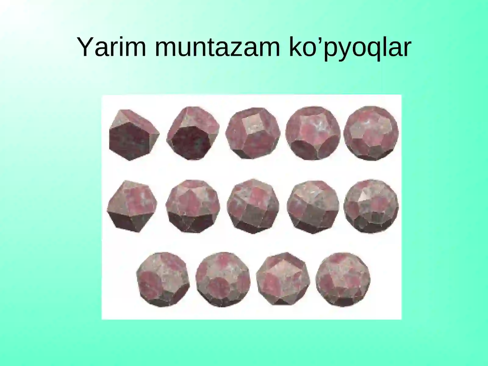 Ko’pyoqlar dunyosi 3