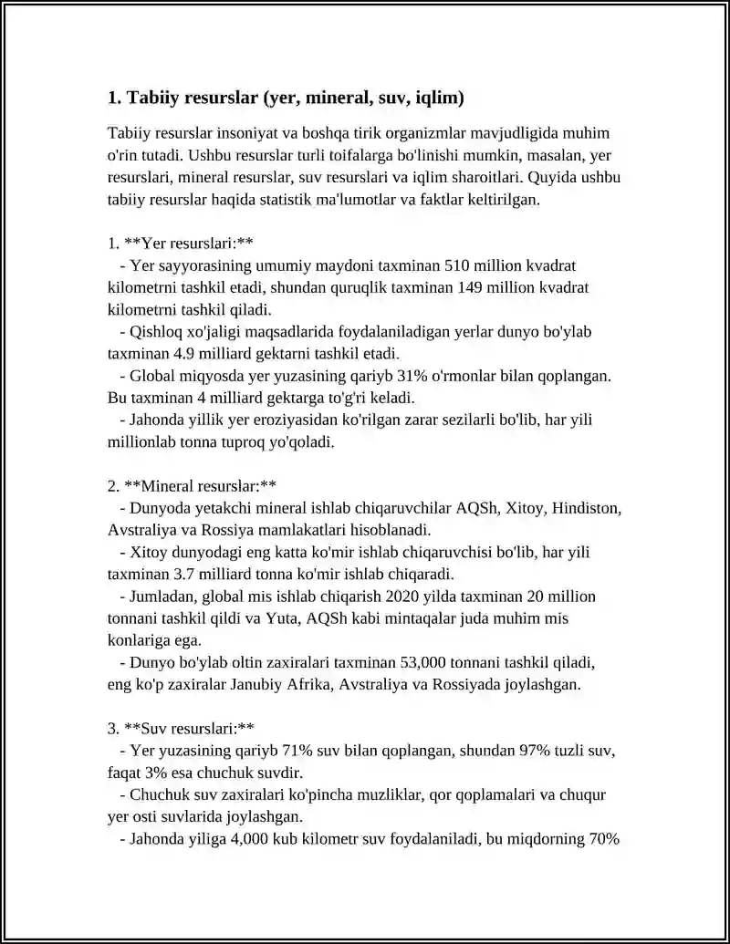 IQTISODIYOT ISHLAB CHIQARISH OMILLAR 3