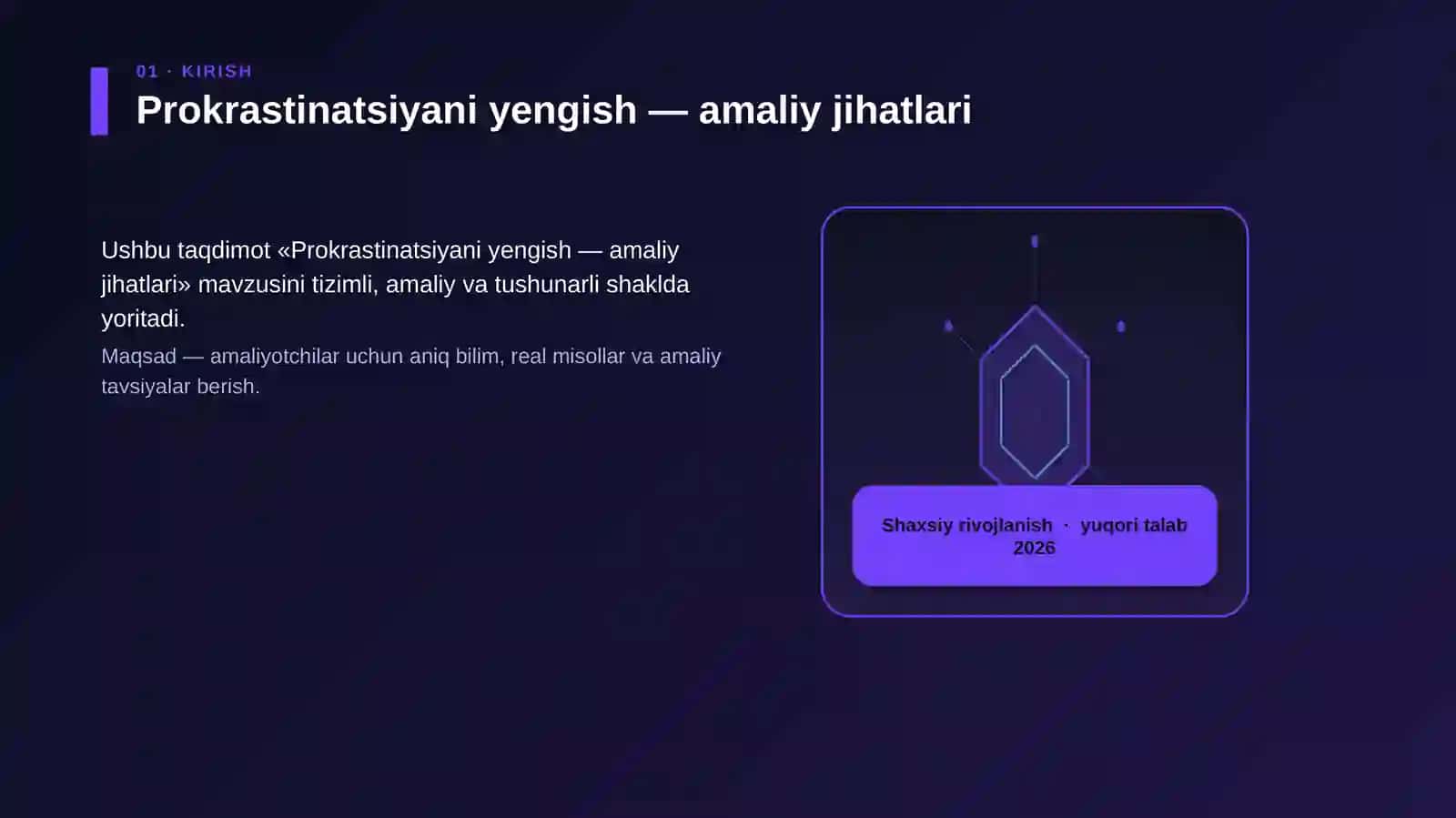 Prokrastinatsiyani yengish — amaliy jihatlari 3