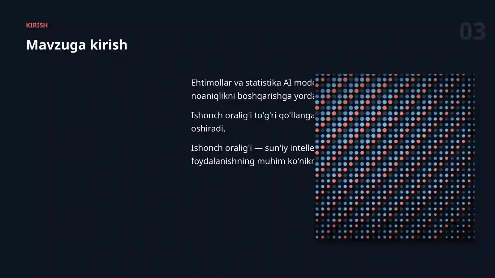 EHTIMOLLAR VA STATISTIKA 3