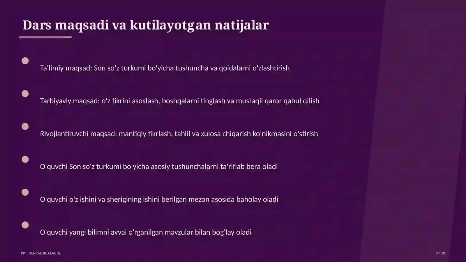 Son so'z turkumi (4-sinf) 3