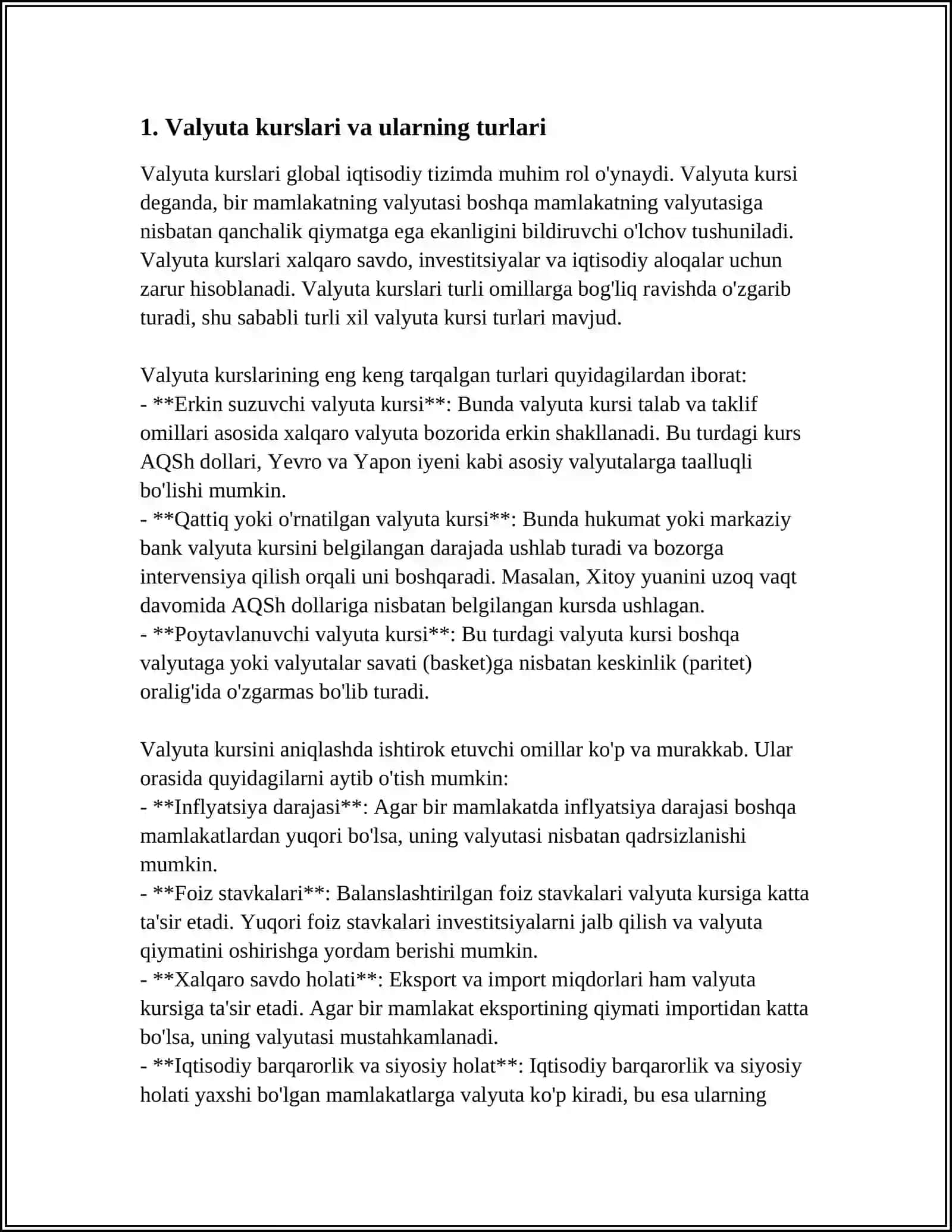 XALQARO VALYUTA MUNOSABATLARI 3